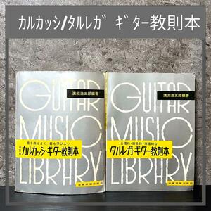 2冊セット/カルカッシギター教則本/タルレガギター教則本/溝淵浩五郎/阿部保夫/全音楽譜出版社/スコア/譜面/勉強/楽典/基礎