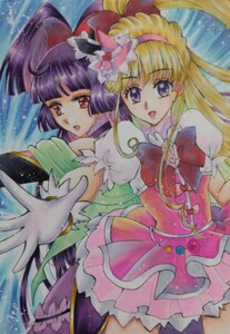 手描きイラスト 　魔法使いプリキュア☆　ミラクル＆マジカル　　　A5