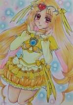 手描きイラスト 　スイートプリキュア☆　キュアミューズ　　　A5_画像1