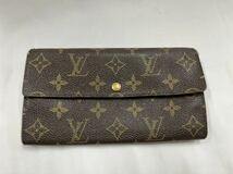 ① LOUIS VUITTON ルイ ヴィトン ポシェット ポルトモネ クレディ モノグラム 二つ折り長財布 メンズ レディース　【Ｓ】_画像1