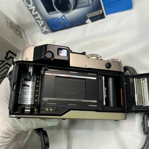 ③ CONTAX G1 コンタックス フィルムカメラ レンズ2個付き 付属品あり箱あり説明書ありの画像8