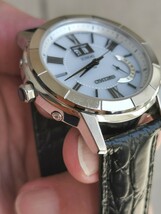 セイコー電波ソーラー腕時計 ベルト社外品 何かの式に呼ばれちゃった時用 パーティ_画像7