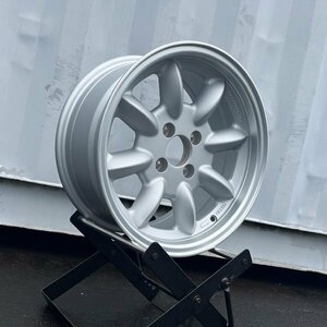 送料無料!! ロードスター ドリフト カスタム 15×7J +20 PCD 100 4穴 CB 73.1 15インチ 6.5kg 新品 ホイール 4本 WR110 シルバー