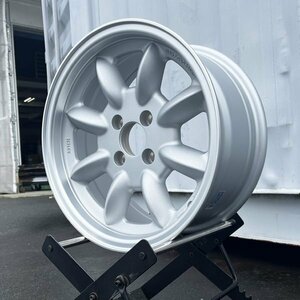 即納!! 送料込み!! ロードスター ドリフト カスタム 15×7J +20 PCD 100 4穴 CB 73.1 15インチ 6.5kg 新品 ホイール 4本 WR110 シルバー