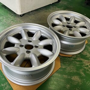 新品!! 送料無料!! 2本セット 15×7.0J+20 PCD 100-4H 15インチ CB 73.1 ホイールのみ WR110-BR シルバー トレーラー ジェット スペア