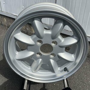 在庫残りわずか!! 4本セット 14インチ 14×6.0J +25 PCD100 4穴 CB73.1 ロードスター コペン bB ホイールのみ シルバー ドリフト カスタム