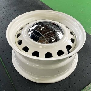 レトロカスタム!! 16x7.0J+38 PCD 139.7 6H 200系 ハイエース レジアスエース 6穴 16インチ ホイール 4本セット pcd アイボリーホワイト