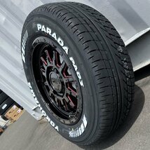 ハイエース 200系 16インチ 215/65R16 ヨコハマ パラダ PA03 タイヤホイール4本セット ホワイトレター ドレスアップ 純正車高対応_画像6