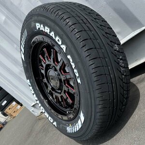 純正車高対応!! ヨコハマ パラダ PA03 ハイエース レジアスエース 200系 16インチ 215/65R16 タイヤホイール4本セット ホワイトレター