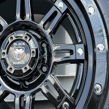 17インチ 9j トライトン ハイラックス ランクル プラド 新品 タイヤホイールセット 4本 265/65R17 TOYO オープンカントリー グロスブラック_画像4