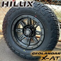 新品 ハイラックスピックアップ FJクルーザー H3 タイヤホイールセット 4本 YOKOHAMA GEOLANDAR X-AT G016 265/65R17 265/70R17 285/70R17_画像1