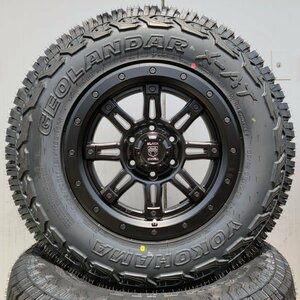 17インチ サーフ プラド FJクルーザー 新品 タイヤ ホイール 4本セット ヨコハマ ジオランダー X-AT 265/65R17 265/70R17 純正車高対応