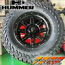 新品 ハマー H3 17インチタイヤホイールセット YOKOHAMA GEOLANDAR MT G003 265/65R17 265/70R17 285/70R17_画像1