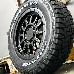 車検対応 200系 ハイエース 新品 16インチ タイヤホイールセット TOTO オープンカントリー RT 215/65R16 ホワイトレター