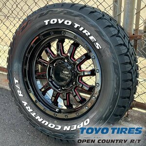 車検対応 200系 ハイエース 新品 16インチ タイヤホイールセット TOYO オープンカントリー RT 215/65R16 ホワイトレター