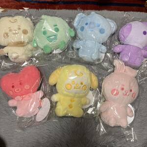 BT21　BABY　5周年記念　レインボーパステルカラーぬいぐるみ　全7種セットぬいぐるみ 