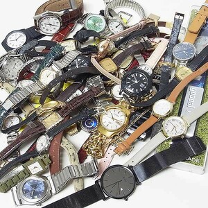 【まとめ売り】腕時計 ジャンク品48点（SEIKO、CITIZEN、WALTHAM、YveSaintLaurent、その他）