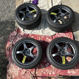 AME TRACER18-9.5J＋38 5穴114.3 エンケイ　タイヤディレッサZ3 245-40R-18 RX8取り外し　美品