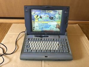 NEC 文豪 JX-A500 マルチメディアワードプロセッサ/ワープロ 通電OK ジャンク品　ワープロ　パーソナルワードプロセッサ カラー液晶 