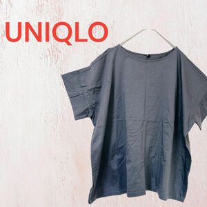 UNIQLO ユニクロ 半袖 トップス Tシャツ スリット コットン カットソー コットン Tシャツ