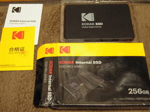 Kodak　SSD　新品、未開封　２５６GB　３D TLC　　売り切り商品　ｃ