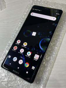 ◯判定 新品同様 SIMフリー SO-01L ホワイトシルバー XPERIA XZ3 SIMロック解除済み