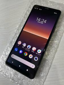 ◯判定 美品 SIMフリー SOV43 ブラック XPERIA 10 Ⅱ SIMロック解除済み