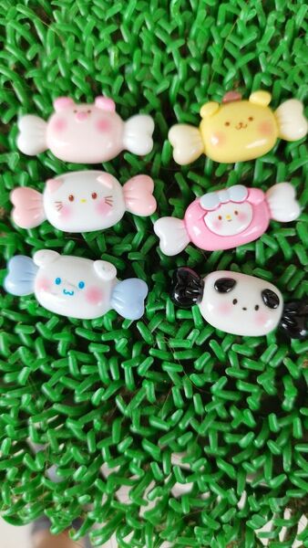 SANRIO　デコパーツ　キャンディデザイン デコパーツ キャラクター ポムポムプリン デコ ヘアピン アクセサリー