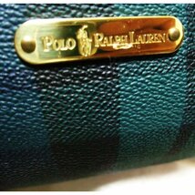 未使用タグ保管品　　 『POLO RALPH LAUREN』チェックドラムポーチ_画像2