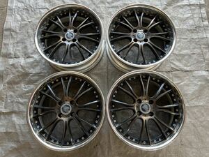 絶版/ SSR ヴィエナリヴァイア/17×6.5j+38A/6.5j+26AA/4穴PCD100/4本set 当時物 タナベ リバース 深リム 