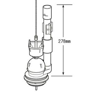 20518H04☆1　LIXIL・INAX 大小切替フロート弁 トイレ部品 [　TF-2820C　]　Y8