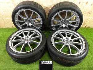 SCHNEDER シュナイダー 18インチアルミ タイヤセット 5穴 114.3 225/40R18 ZEETEX ジーテックス 夏タイヤ 中古品 ZC000721