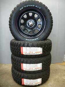 新品★デイトナ★ナンカンゴツゴツタイヤ　195/65R15セット★プロボックス・サクシード・ADバン★G