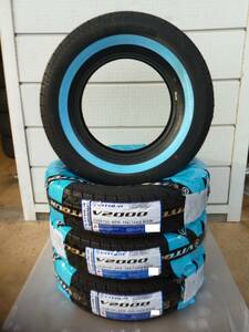 新品VITOUR V2000★195/80R15 8PR★ホワイトリボンタイヤ★ハイエース・レジアスエース・キャラバン・NV350