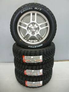 新品★マッドスターM/T★155/65R13セット★軽トラ・軽バン等・ごわごわタイヤ★G