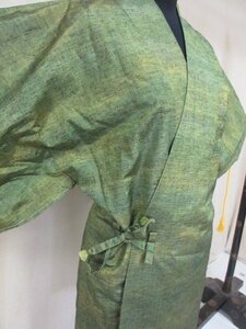 1 jpy superior article silk door garment Japanese clothes coat pongee .. plain .. gradation . high class . length 76cm.63cm[ dream job ]***