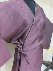 1 jpy superior article .. door garment Japanese clothes coat .. what ... plain purple lovely stylish high class single . length 80cm[ dream job ]***