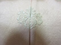 1円 良品 正絹 着物 訪問着 縮緬 和装 式典 和服 正装 刺繍 格子 格天井華文 おしゃれ 袷 身丈152cm 裄65cm ◆逸品◆【夢職】★★★★_画像8