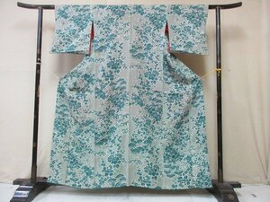 1 jpy superior article silk kimono fine pattern .... Japanese clothes Japanese clothes antique Taisho romance pine bamboo plum . high class . length 151cm.62cm[ dream job ]***