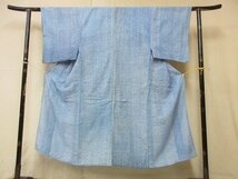 1円 中古 木綿 綿 浴衣 祭り 花火 和装 和服 男性用 アンティーク 有松鳴海絞り お洒落 身丈136cm 裄67cm◆逸品◆【夢職】★★★★_画像1