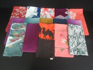 1 jpy used silk .... furoshiki stylish . earth production peace pattern together 15 point kimono small articles Japan tradition industrial arts hobby [ dream job ]**