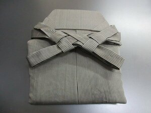 1 jpy superior article silk lamp with a paper shade hakama for man grey . Japanese clothes type . Japanese clothes cord under 88.5cm high class [ dream job ]***