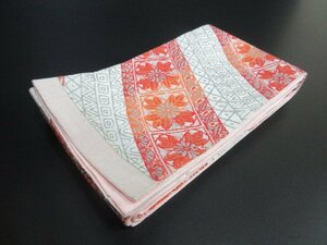 1 jpy superior article silk hanhaba obi antique olientaru.. flower Tang . lovely high class small double-woven obi stylish kimono small articles length 308cm[ dream job ]***