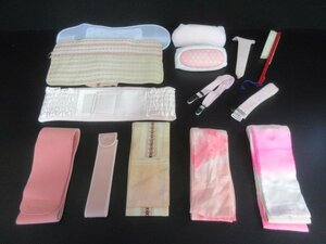  used dressing accessories set together 15 point kimono small articles peace pattern Japanese clothes Japanese clothes .. beginner practice hobby [ dream job ]**