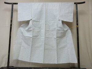 1 jpy used flax length put on kimono Japanese clothes Japanese clothes for man antique Taisho .. on cloth white mosquito . abrasion single . length 137cm.65cm * excellent article *[ dream job ]****
