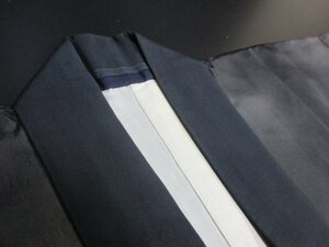 1 jpy superior article silk long kimono-like garment for man Japanese clothes Japanese clothes .. gradation grey high class . good-looking . length 124cm.67cm[ dream job ]***