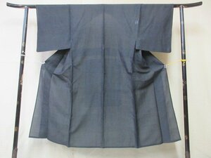 1円 良品 正絹 長着 着物 紗 夏物 男性用 和装 和服 幾何学 抽象 単衣 身丈135cm 裄65cm ◆逸品◆【夢職】★★★★