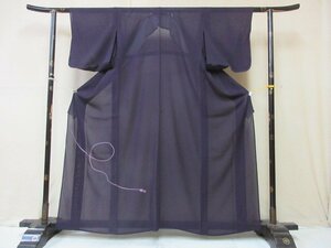 1 иен хорошая вещь натуральный шелк кимоно выходной костюм . лето предмет тип . японский костюм японская одежда вышивка фиолетовый obi shime модный высококлассный одиночный . длина 151cm.63cm[ сон работа ]***