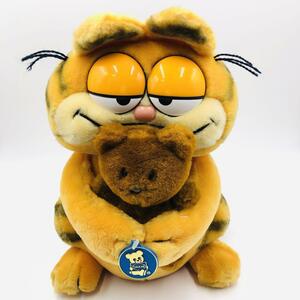 【訳あり・足の糸無し】Garfield ガーフィールド＆プーキー 抱っこ ぬいぐるみ DAKIN