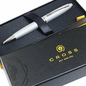 CROSS クロス Calais カレイ AT0112-16 オールオーバーサテンクローム ボールペン ブラック字 レフィル（8513 中字 M）